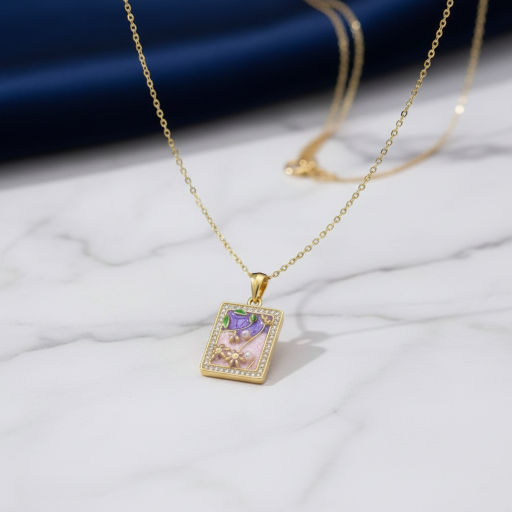 Elegant Purple Necklace